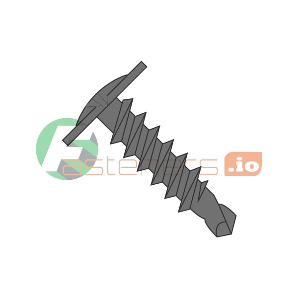 Newport Fasteners Self-Drilling Screw, #8 x 3/4 in, Black Phosphate Steel Truss Head Phillips Drive, 5000 PK 449818 - main